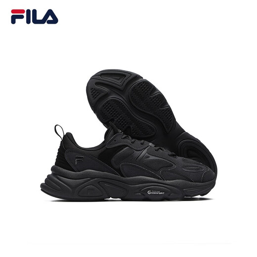 FILA running shoes dad shoes men's running shoes MARS Mars second generation couple retro sports shoes casual shoes black-BK-F12M141116F 42