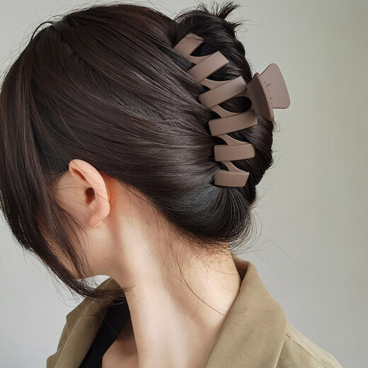 Chimera (CHIMERA) versatile hair clip for women to go out with hair on the back of the head, large shark clip, hair clip, frosted wave clip