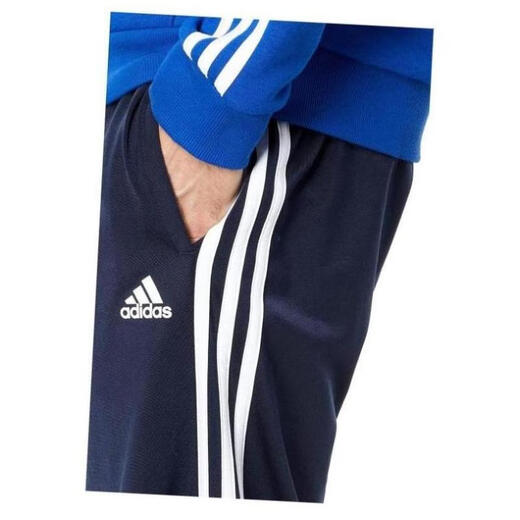 Adidas (adidas) men's pants sweatpants jogging pants straight pants knitted trousers three-bar training pants spring and autumn 9192828 Black/Black black M (suitable for waist circumference 81-88cm)