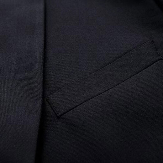 红蜻蜓（RED DRAGONFLY）男士商务西服外套中青年商务上班修身职业正装西装外套男结婚新郎 黑色 2XL 【115-125斤】