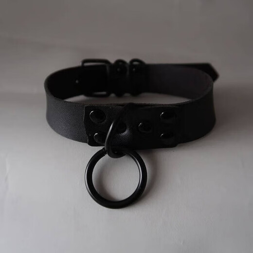 Sirinu and the main European and American O-shaped pendant alloy choker necklace traction rope collar fun and sexy necklace
