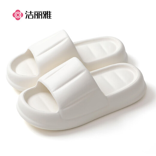 Jieliya verdickte Hausschuhe, einfache und frische Macaron-Farbe, Herren- und Damensandalen, Heimsandalen, Bohnengrün 38-39