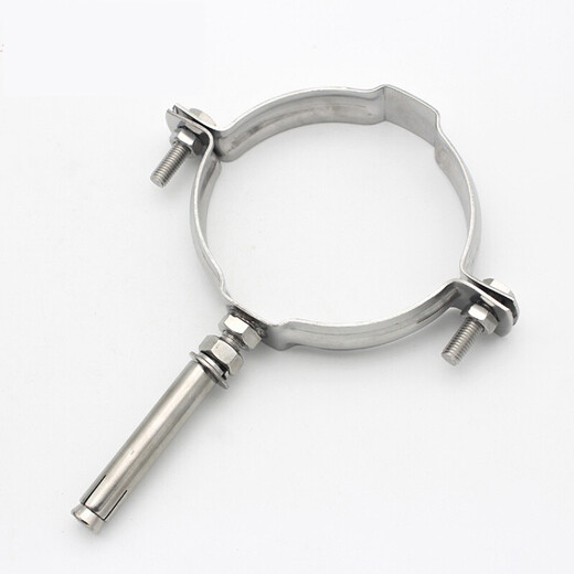 Maixinyi 304 stainless steel expansion elevator 110 pipe clamp 75 seat clamp 160 hoop PVC50 lantern clamp steel pipe fixed 304 89 (range 85-89mm)