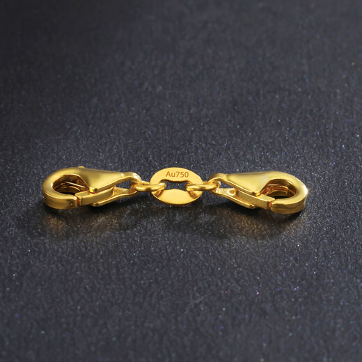 Wenyingyu silk workshop 18K gold double lobster clasp diy necklace bracelet anklet buckle lock accessories braided hand rope double stretch rose gold one