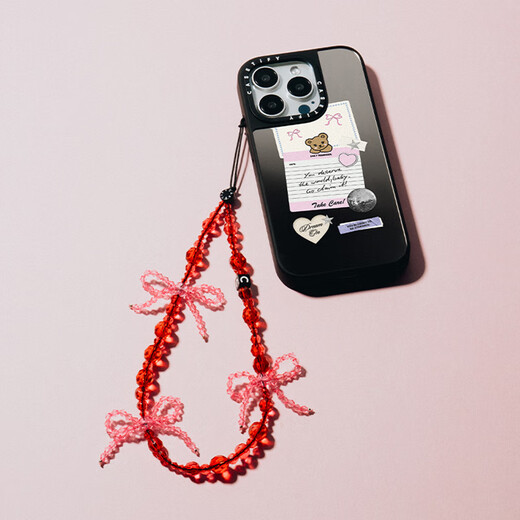 CASETIFY snowflake bow mobile phone chain suitable for iPhone full range of portable mobile phone chain accessories