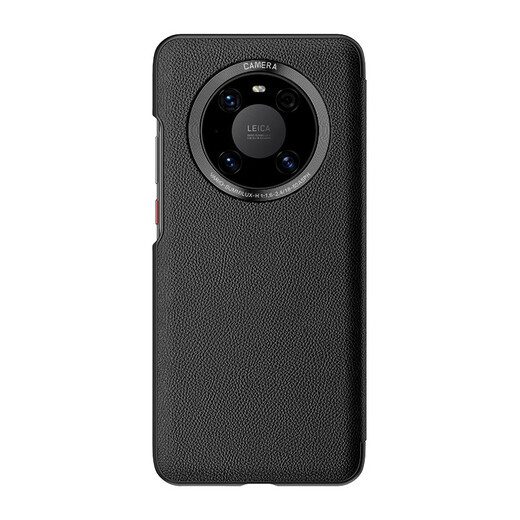 Karen Burton is suitable for Huawei mate40pro mobile phone case Mate40E protective cover magnetically absorbed intelligent leather [Black] Huawei Mate40Pro/40Epro universal