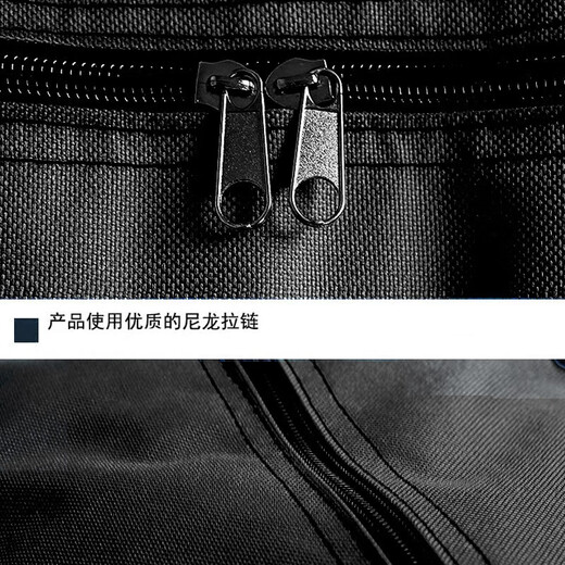 Hongtiepu Oxford Bag Moving Bag Thickened Waterproof Luggage Packing Bag Storage Bag Snakeskin Bag Handbag Black Small Size