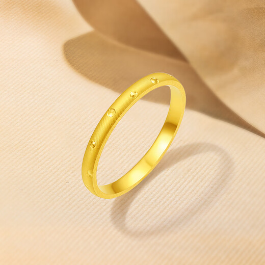 Saturday Fortune (ZLF) gold ring for women, pure gold car flower, classic versatile ring for your girlfriend, price No. 12-2.35g
