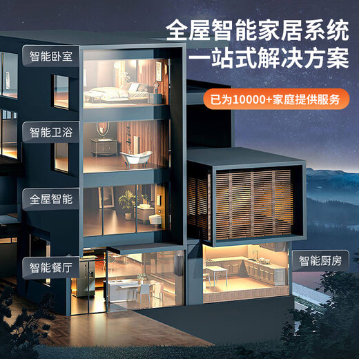 Whole house smart home control package equipment Lumi Xiaoai lighting smart curtain solution switch set four-room exclusive version