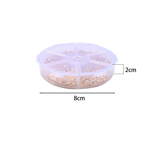 OSRO diy open ring connecting ring earrings bracelet necklace buckle connector handmade material package gold 6 Specifications + box