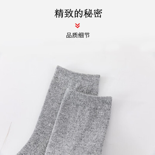 Made in Tokyo [cooling and deodorizing] socks summer cotton [men's mid-length] double yarn combed cotton - classic color one size fits all