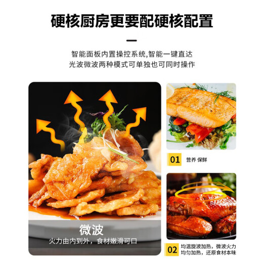 Galanz APP intelligent control 900W flat-panel heating large-capacity micro-baking all-in-one microwave oven G90F25CN3L-C2 (G1) [JD.com Small Home Appliances Intelligent Ecosystem]