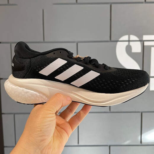 阿迪达斯（adidas）休闲鞋女鞋2025夏季新款健身运动鞋boost轻便减震跑步鞋 GW6174黑白 36 (220mm)