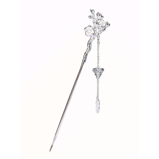 Laohuangxiang Twelve Flower Gods sterling silver 999 hairpin for women ancient style hairpin Hanfu cheongsam cheongsam birthday gift for girls S999 January plum blossom hairpin