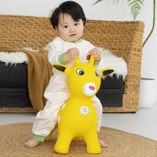 哈哈球儿童玩具音乐跳跳马摇马充气小皮马3-6岁幼儿园感统生日节日礼物