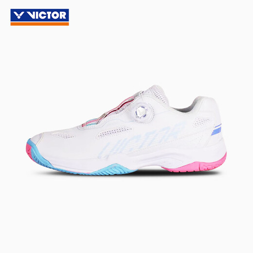 Victor Victor Badminton Shoes Victory A396-AQ Professional Sports Shoes New White/Light Rose Red Unisex Style A396 White/Light Rose Pink 35