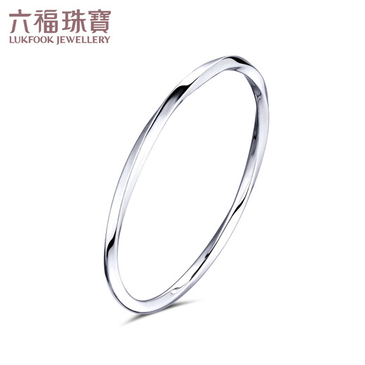 Lukfook Jewelry Platinum Bracelet Platinum 950 Glossy Möbius Band Bracelet Price 56mm - Approximately 10.77 grams