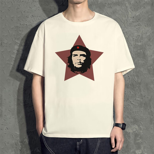 云蔷切格瓦拉t恤 主义周边短袖衣服夏季t桖班服男 白色 D4882 切格瓦拉 XL150-170斤