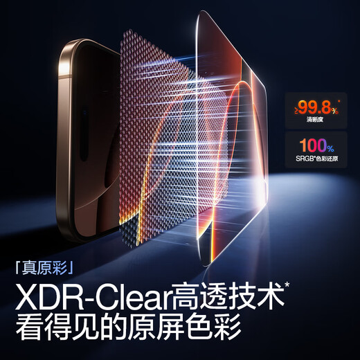 Flash Magic [New Flash Magic Box] für iPhone 16 Promax Tempered Film Apple 15pro Handy Film No Black Edge 14plus Dust-Free Cell 13 HD-Schutzfilm [2 Stücke] Ein Cover ein zweiter Beitrag * No Black Edge No Blocking Screen iPhone 15 Promax