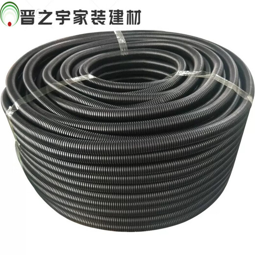 Plastic open corrugated pipe waterproof and flame retardant cable protective cover threaded hose outdoor sun protection and anti-aging PEAD10 inner diameter 6 points 5mm 100 meters
