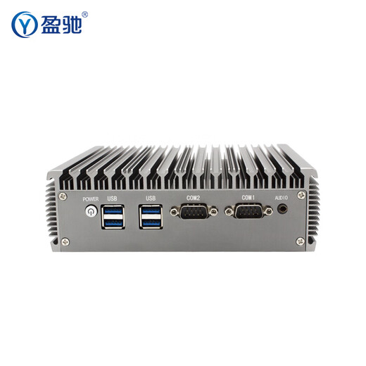 盈驰迷你工控机双网口双串口全铝无风扇嵌入式工业mini电脑便携式微型台式工控商用低功耗HTPC小主机 i5 6200U/8G/128G固态盘/WiFi