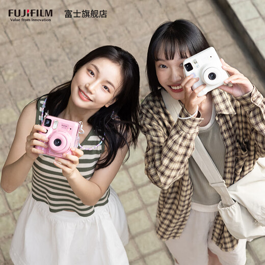 FUJIFILM instax Mini SE instant camera uses 3-inch photo paper, white photo paper combination set 2, including standard + 20 pieces of photo paper + peripheral accessories, official standard, can write greeting cards on behalf of others