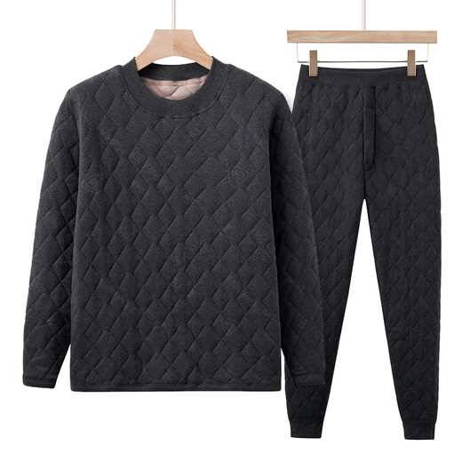 Fengxiao elderly cardigan warm clothes plus velvet thickening winter mother's suit women's bottoming shirt middle-aged and elderly cotton jacket cotton pants 806 women's light purple XL (recommended 115-130 Jin Jin equals 0.5 kg)