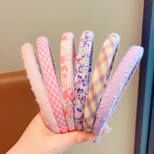 Nagoya Youpin Diadema para niños Niñas Linda Diadema Floral Horquilla Atada Horquilla 3-10 años Accesorios para el Cabello para bebés Púrpura Juego de 3 Piezas