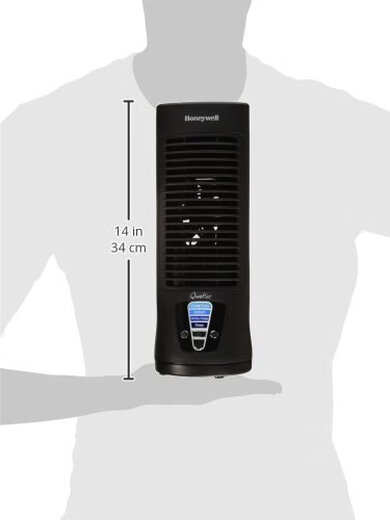
HONEYWELL HTF210B QuietSet Personal Table Fan Black