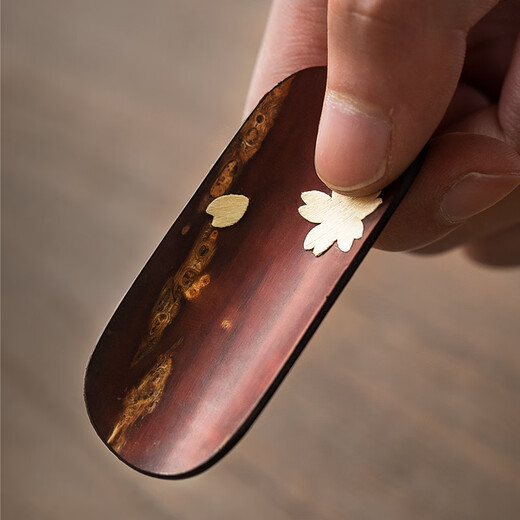 Tonghe imported from Japan Yamazakura tea spoon Japanese tea ceremony accessories tea shovel handmade high-end cherry blossom wooden spoon Yamazakura tea spoon (Sakura)