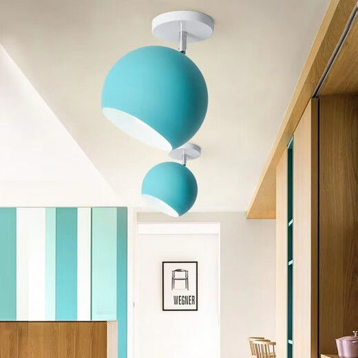 Yilin Nordic Aisle Lighting Modern Creative Personality Entrance Ceiling Balcony Corridor Simple Entry Cloakroom Macaron A Style Classic White + 7 Watt White Light Warm Light Remarks