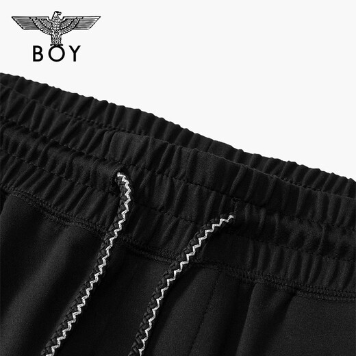 BOY LONDON trendy brand casual pants, unisex style, summer, light, fashionable, casual design, high street trousers N15005, black s