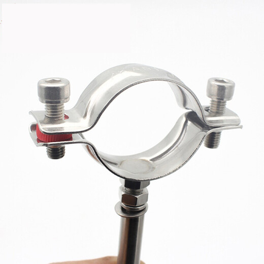 Maixinyi 304 stainless steel expansion elevator 110 pipe clamp 75 seat clamp 160 hoop PVC50 lantern clamp steel pipe fixed 304 89 (range 85-89mm)