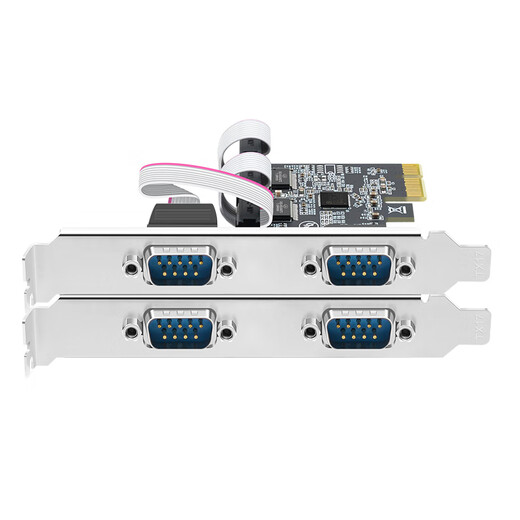 EB-LINK PCI-E to 4-port serial port card computer COM port expansion card 4-way RS232 industrial computer 9-pin adapter card