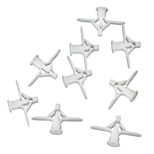 Open drawing gypsum board aircraft expansion tube plastic butterfly screw hollow wall screw expansion plug through butterfly expansion tube (with nails) about 50 sets/pack
