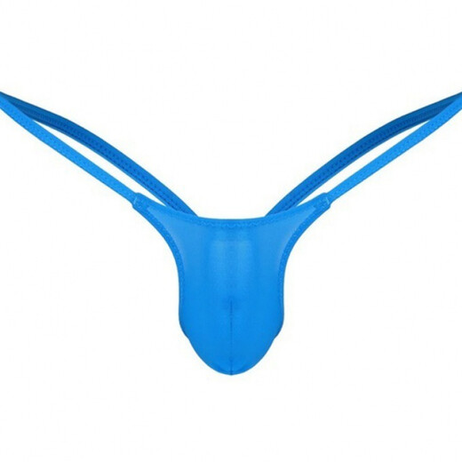 Guiruo Men's Sexy Underwear Sexy Men's T-Pants T-Pants Temptation Silk Briefs Double T-Pants L Black