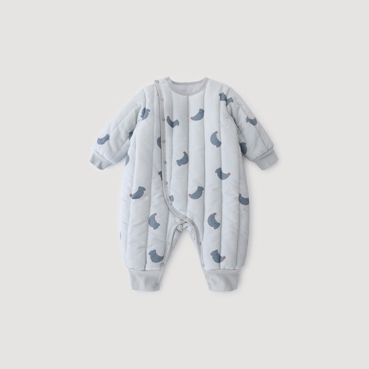 Bali Piggy Baby Padded Jumpsuit Winter Thickened Warm Padded Jacket Newborn Jacket Newborn Baby Autumn and Winter Clothes Moon Dog 59cm