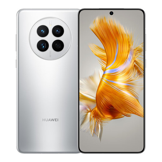 HUAWEI Mate 50 Direct Screen Flagship Super Light Change XMAGE Image Beidou Satellite News 256GB Frost Silver Huawei Hongmeng Mobile Phone [Must Purchase Code]