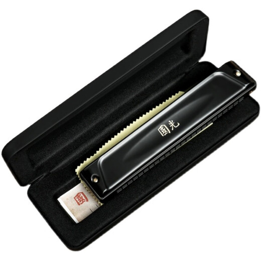 Guoguang gongs importés Guoguang harmonica niveau de performance professionnel performance haut de gamme accent polyphonique 24 trous cadeau pour débutants clé C adulte niveau palais polyphonique 24 trous clé C améliorée
