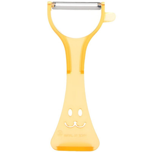 Shimomura (SHIMOMURA) Fruit peeler imported from Japan, kitchen multi-functional spatula, potato peeling tool, fruit and vegetable peeler, smiley face model - random color