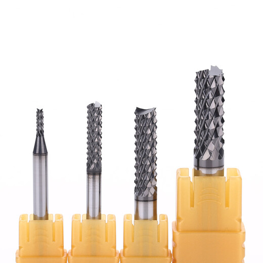 Customized diamond-coated corn tungsten steel milling cutter glass carbon fiber circuit board graphite material milling cutter 2*8*4*50