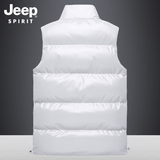 JEEP SPIRIT gilet gilet rembourré en coton pour hommes gilet d'automne et d'hiver pour hommes gilet thermique épaissi décontracté veste coupe-vent d'extérieur en coton pour hommes 683 bleu XL