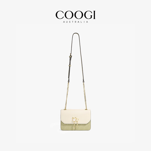 COOGI包包女款轻奢品牌女士单肩包女斜挎包女情人节生日礼物送女友老婆 抹茶绿
