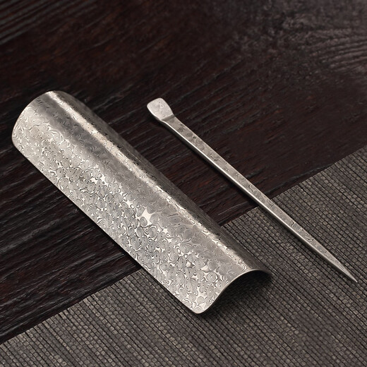 Tanyuan Damascus Steel Tea Pick Set Stainless Steel Tea Spoon Tea Lotus Tea Spoon Tea Art Kung Fu Tea Set Junyi Tea Set Two Piece Damascus Steel