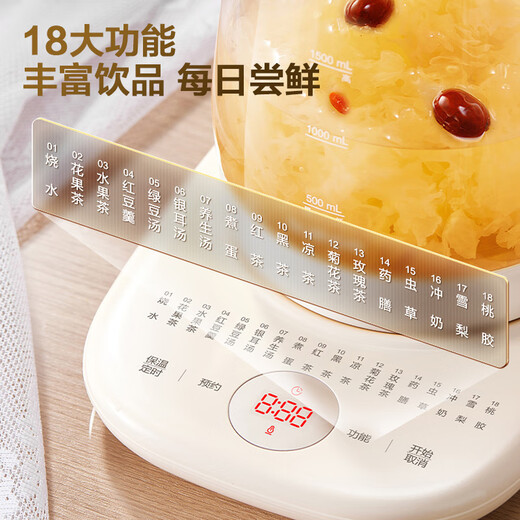 SUPOR Health Kettle 316L Stainless Steel 1.5L Tea Boiler Flower Tea Kettle Constant Temperature Kettle Kettle Electric Kettle Office Insulation Tea Kettle SW-15YJ03