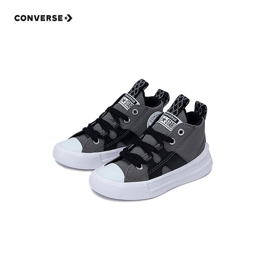 Converse Converse All Star children's shoes for boys and girls low-top canvas shoes winter new children's all-match casual shoes gray 28 recommended foot length 17cm