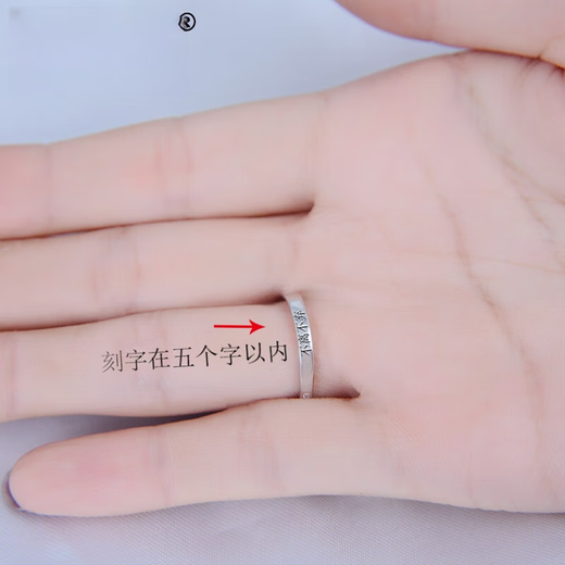 Nanzhi moissanite ring sterling silver engagement ring Japanese and Korean version fashionable women's ring simple living diamond ring can be engraved gift closed mouth No. 9