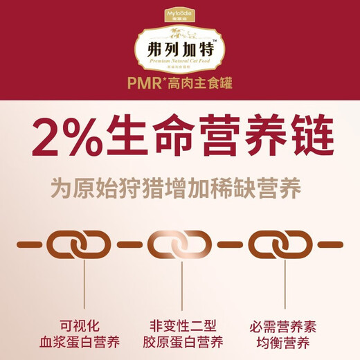 Fregate Cat Canned 98% PMR High Meat Staple Food Can, universal for adult and young cats. New and old packaging shipped randomly. FPMR Turkey Staple Food Can 45g*4