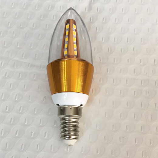 Meng Qier LED home large screw mouth e14 thin mouth pointed bulb wall lamp table lamp crystal dining chandelier light source 7WE14 home decoration white light other