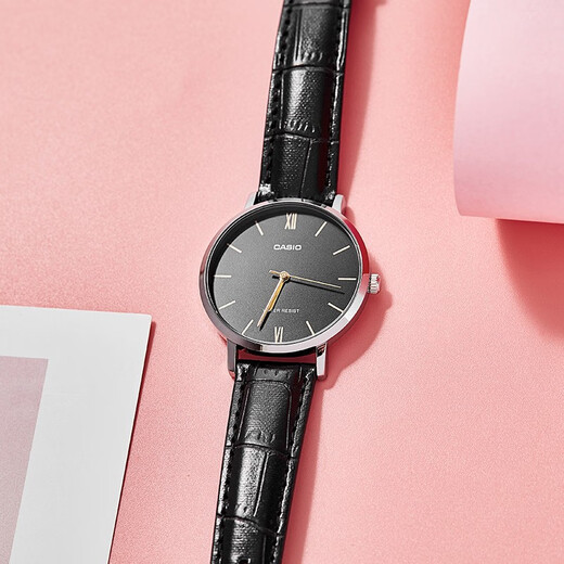 Casio (CASIO) women's watch pointer series light luxury simple casual women's watch large dial quartz watch Valentine's Day gift LTP-VT01L-1B store manager recommended